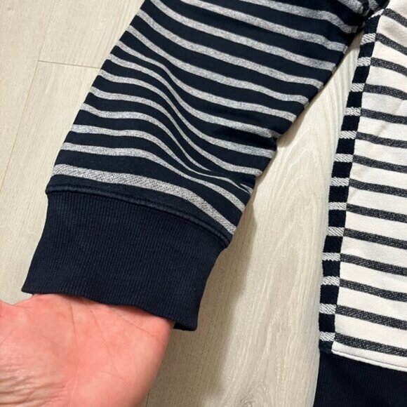 Armani Exchange Crew Neck Striped Knit Pullover Sweater Men's XXL Black White - Picture 4 of 6